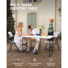 FanttikOutdoor Zeta X4 Pro 4ft Folding Table (2-Pack)