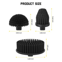 3 Pcs Replacement Brush Heads for G9 Pro Spin Scrubber