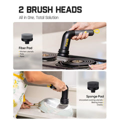 7 Pcs Replacement Pads for G9 Handy Spin Scrubber