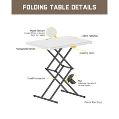 FanttikOutdoor Zeta X1 Apex 28" Folding Table